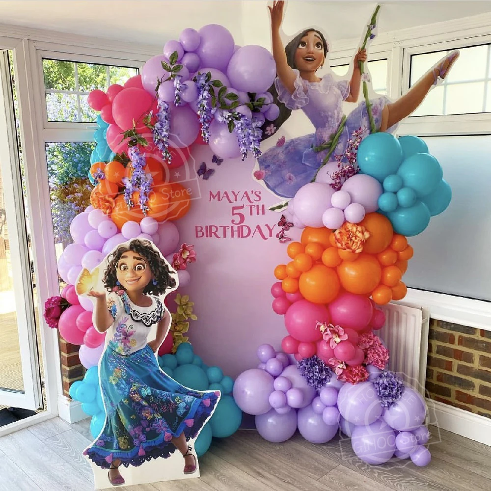 

154pcs/Set Disney Fncanto Balloon Garland Arch Mirabell Foil Balloon For Kids Birthday Party Decorations Baby Shower Air Balls