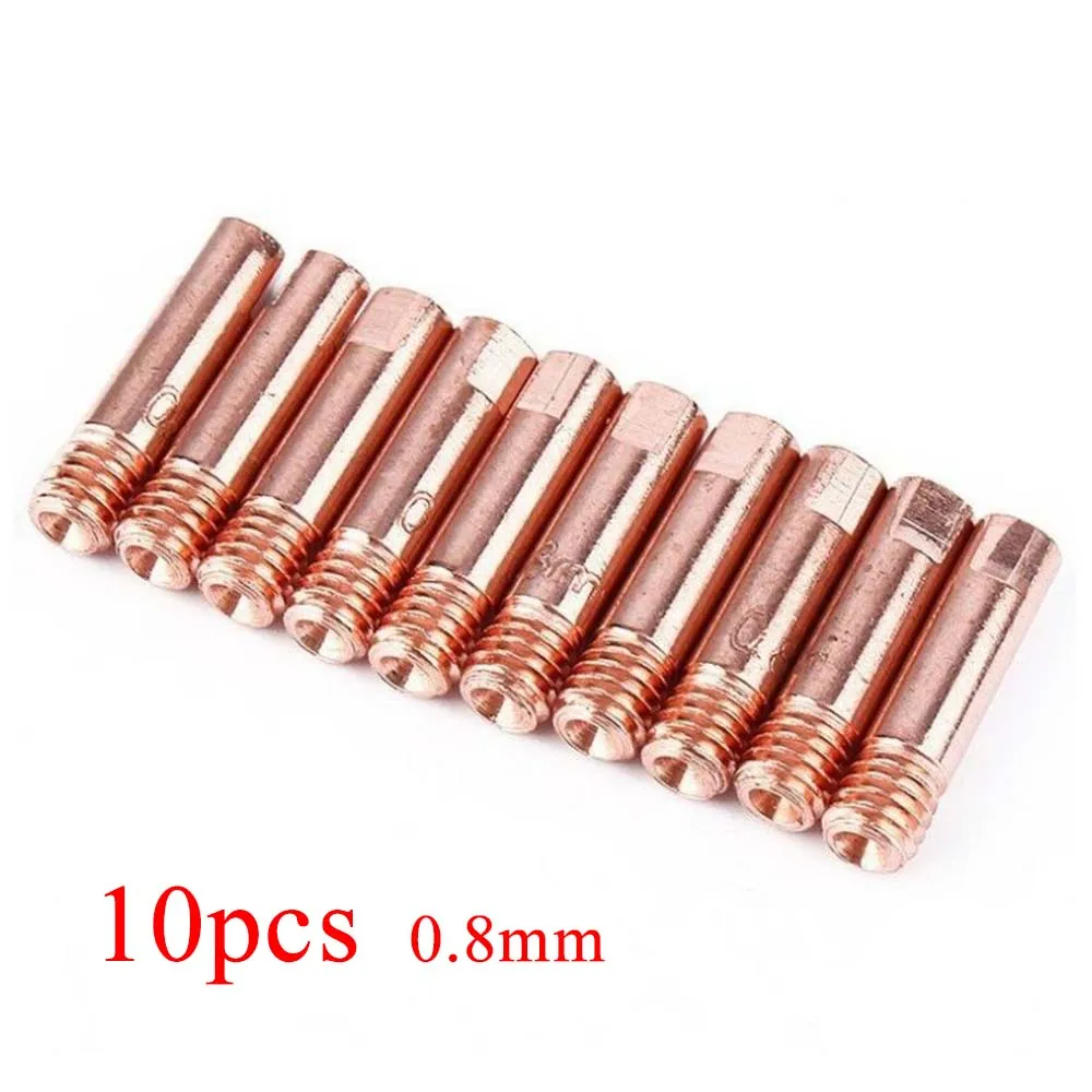 Welding Contact Tips 0.6 - 1.2mm 10pcs Consumables For Binzel Style Torches Length 25mm MB15AK MIG Welder Torch
Welding Contact Tips 0.6 - 1.2mm 10pcs Consumables For Binzel Style Torches Length 25mm MB15AK MIG Welder Torch