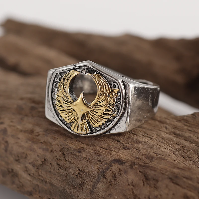 Luxurious and exquisite gold flying eagle open copper ring trendy street fashion casual jewelry
Luxurious and exquisite gold flying eagle open copper ring trendy street fashion casual jewelry