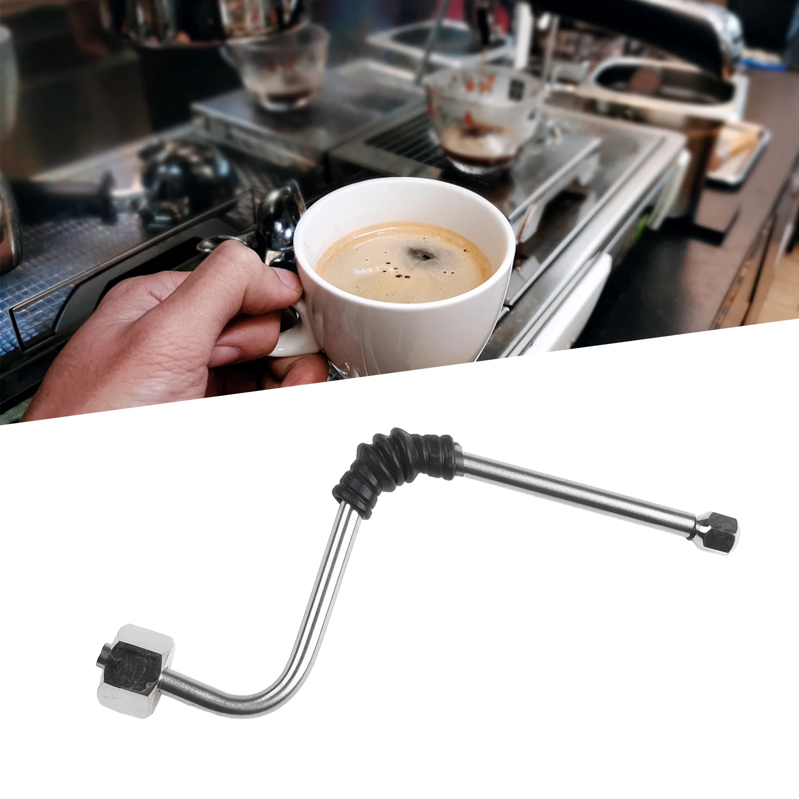Stainless Steel Steam Wand Steam Arms Replacement For DeLonghi Coffee Machine Upgrade Parts Kitchen Accessories Part 15cm / 17cm
Stainless Steel Steam Wand Steam Arms Replacement For DeLonghi Coffee Machine Upgrade Parts Kitchen Accessories Part 15cm / 17cm