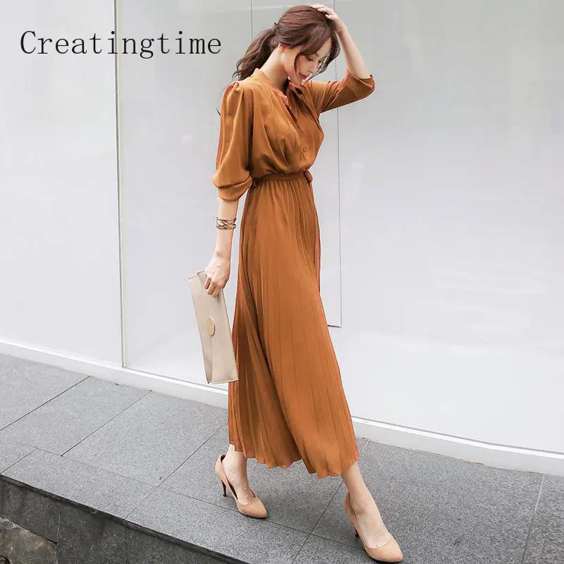 Женское шифоновое платье с поясом, элегантное плиссированное платье-макси трапеция с длинным рукавом и поясом, уличная одежда, модель 1B313 на лето, 2023
Женское шифоновое платье с поясом, элегантное плиссированное платье-макси трапеция с длинным рукавом и поясом, уличная одежда, модель 1B313 на лето, 2023