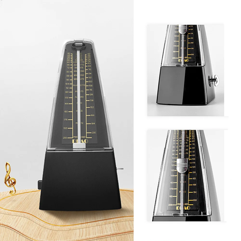 Black Traditional Wind Up Vintage Tower Type Universal Eco-friendly Mechanical Metronome For Guitar Bass Piano Violin Drum ABS
Black Traditional Wind Up Vintage Tower Type Universal Eco-friendly Mechanical Metronome For Guitar Bass Piano Violin Drum ABS