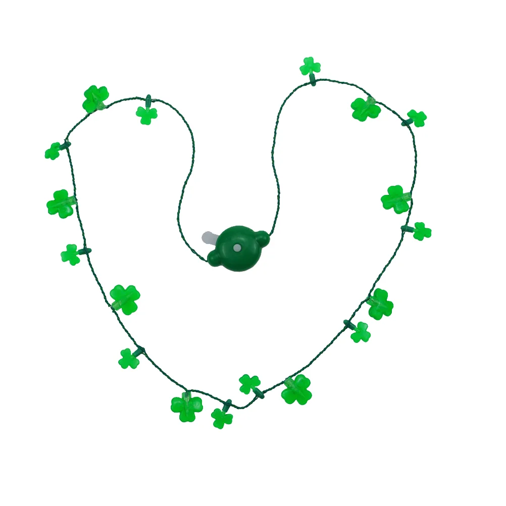 LED Necklace St Patricks Day Party Decoration Costume Necklace Shamrock Necklace Women Gifts Necklace Toys Party Bead
LED Necklace St Patricks Day Party Decoration Costume Necklace Shamrock Necklace Women Gifts Necklace Toys Party Bead