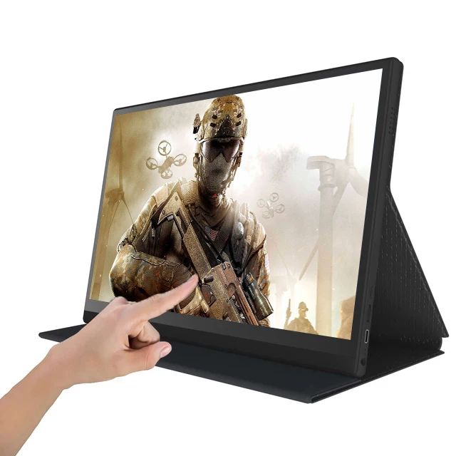 

15.6Inch 1K Remote Control Touch Function Second Screen Gaming Portable Monitor For Phone Switch ps4 Car With 1080P