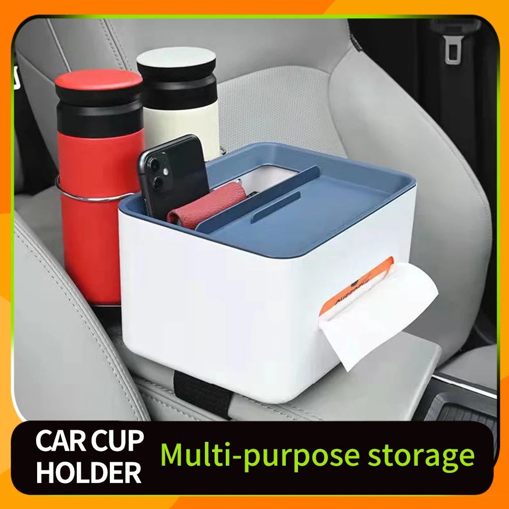 Multifunctional Car Organizer Center Console Storage Box with Lid Tissue Holder Cup Holder for Back Row Car Interior Accessories
Multifunctional Car Organizer Center Console Storage Box with Lid Tissue Holder Cup Holder for Back Row Car Interior Accessories