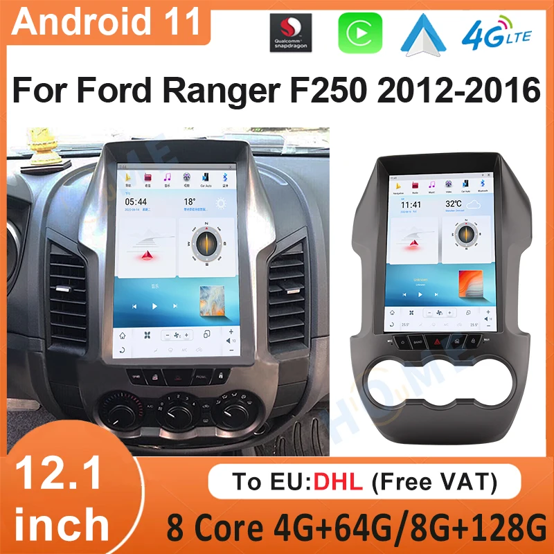 Car Radio 13" Qualcomm Android 11 For Ford Ranger F250 2012-2016 Stereo Multimedia Player Head Unit Wireless Carplay Auto
Car Radio 13" Qualcomm Android 11 For Ford Ranger F250 2012-2016 Stereo Multimedia Player Head Unit Wireless Carplay Auto