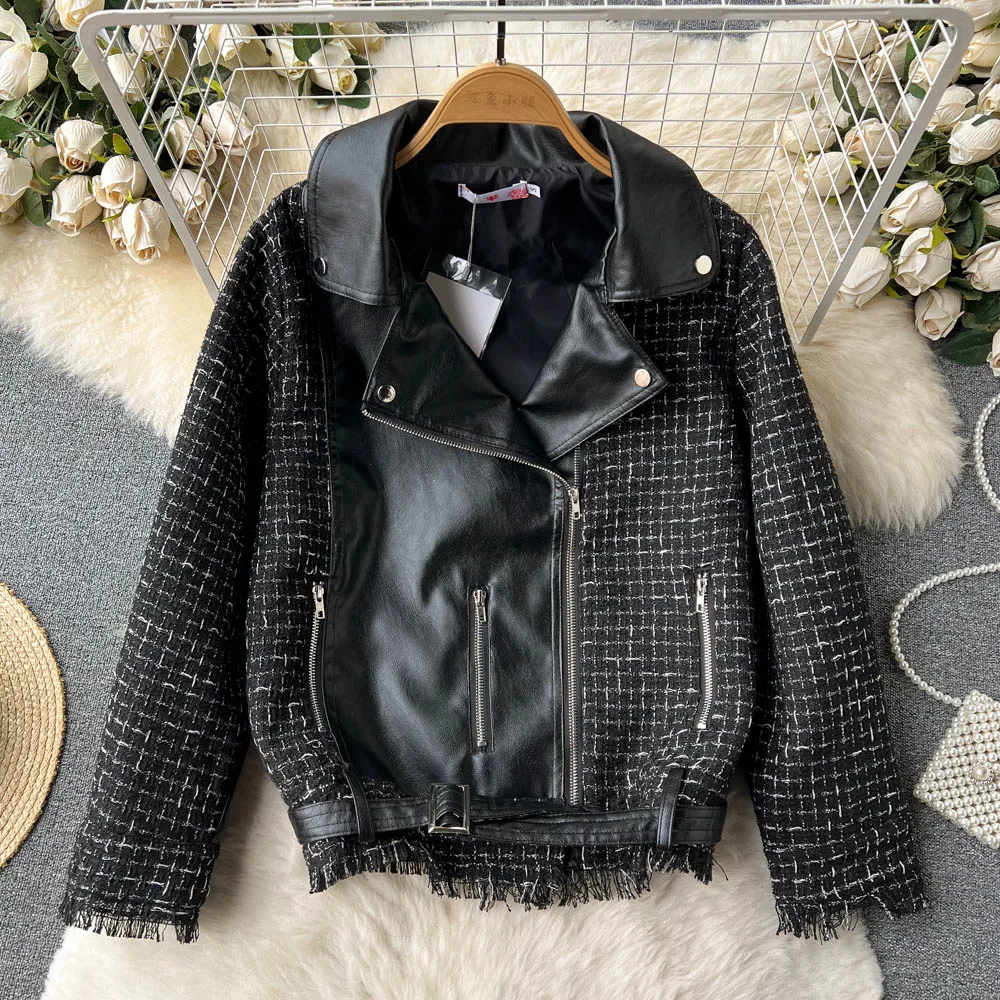 Autumn and Winter New Design Sense of a Hundred Patchwork Thousand Birds Check Short Patchwork Jacket
Autumn and Winter New Design Sense of a Hundred Patchwork Thousand Birds Check Short Patchwork Jacket