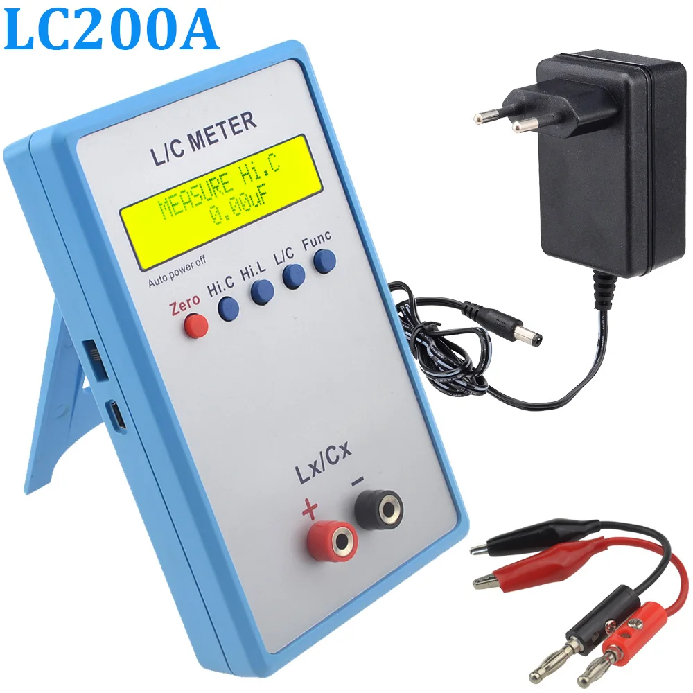 LC-200A Digital Liquid Crystal Capacitance Inductance Meter LC Meter 1pF-100mF Inductance Inductor Capacitance Capacitor
LC-200A Digital Liquid Crystal Capacitance Inductance Meter LC Meter 1pF-100mF Inductance Inductor Capacitance Capacitor