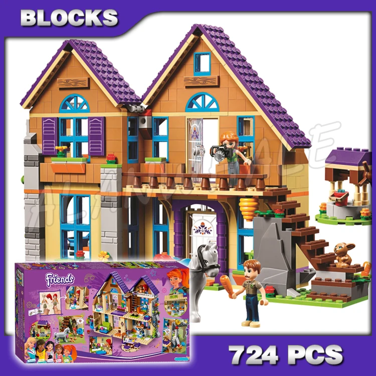 724pcs Friends Heartlake 2-story Cabin-style Mia House Forest Family home 11204 Building Blocks Toys Compatible With Model
724pcs Friends Heartlake 2-story Cabin-style Mia House Forest Family home 11204 Building Blocks Toys Compatible With Model
