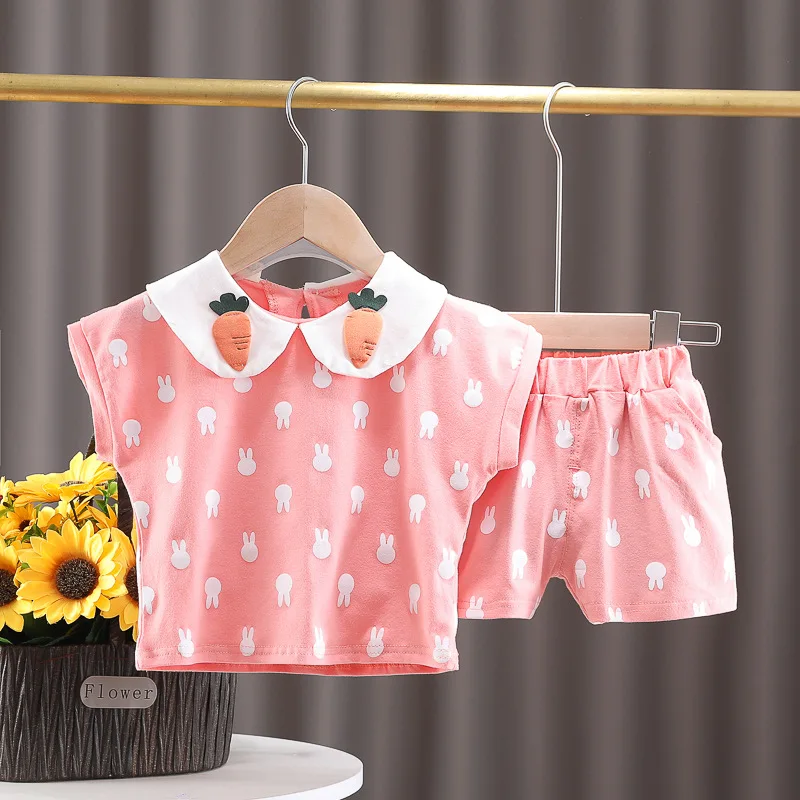 Baby Girls Clothing Sets Toddler Infant Newborn Clothes Summer Children Cartoon Rabbit T Shirt Shorts 2 Pieces Kids Outfits
Baby Girls Clothing Sets Toddler Infant Newborn Clothes Summer Children Cartoon Rabbit T Shirt Shorts 2 Pieces Kids Outfits