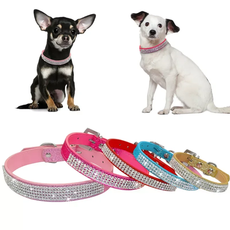 2023NEW Collars Bling Rhinestone Dog Collars Pet PU Leather Crystal Diamond Puppy Pet Collar And Leashes For Dog Accessories
2023NEW Collars Bling Rhinestone Dog Collars Pet PU Leather Crystal Diamond Puppy Pet Collar And Leashes For Dog Accessories