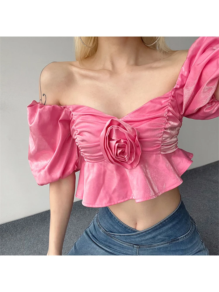 New Summer Women Puff Sleeve Square Collar Shirts French Vintage Blouses Draped Design Crop Tops Kawaii Gyaru Coquette Aesthetic
New Summer Women Puff Sleeve Square Collar Shirts French Vintage Blouses Draped Design Crop Tops Kawaii Gyaru Coquette Aesthetic