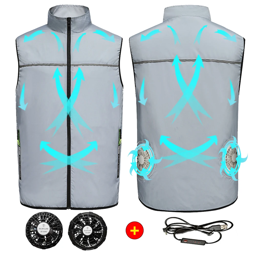 Летняя охлаждающая одежда для кемпинга, пешего туризма, рыбалки, куртка с вентилятором и зарядкой через USB для мужчин и женщин, дышащая, крут... 
Летняя охлаждающая одежда для кемпинга, пешего туризма, рыбалки, куртка с вентилятором и зарядкой через USB для мужчин и женщин, дышащая, крут...