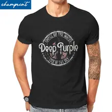 Deep Purple English Rock Band Mens T Shirts Album Machine Head Smoke Song On The Water Novelty Tees Cotton Plus Size Clothing