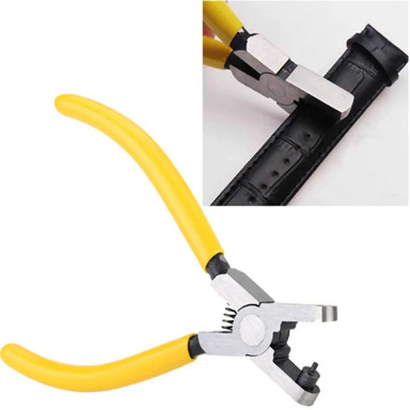 NEW Universal Hand Leather Strap Watch Band Belt Punching Tool Yellow Small Hole Punch Pliers Tools Hole Hand Tool
NEW Universal Hand Leather Strap Watch Band Belt Punching Tool Yellow Small Hole Punch Pliers Tools Hole Hand Tool