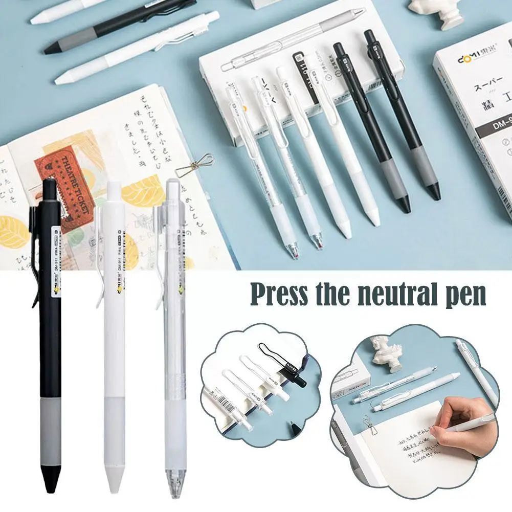Press Neutral Pen 911 Small Fresh Press Type Water-based Pen Student Black Ink Pen Signature Pen For Office Use C0W3
Press Neutral Pen 911 Small Fresh Press Type Water-based Pen Student Black Ink Pen Signature Pen For Office Use C0W3
