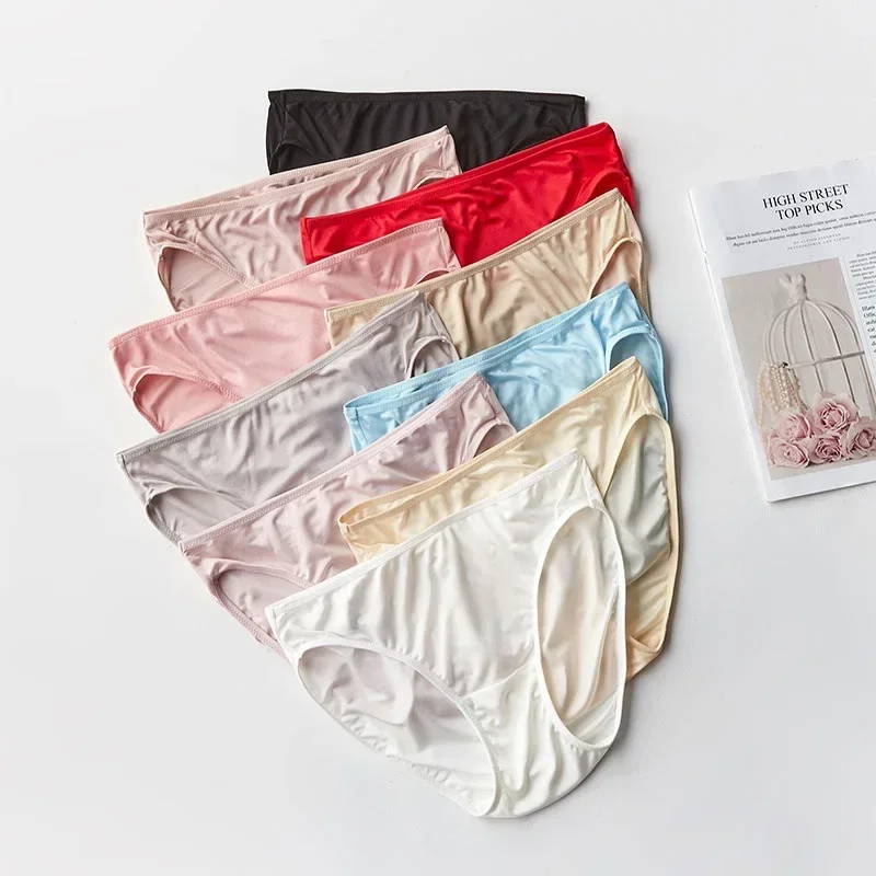 Women Sexy Underwear Briefs High Waist 100% Real Silk Underwear Panties Briefs Lace Everyday Briefs Female Intimates Underpants
Women Sexy Underwear Briefs High Waist 100% Real Silk Underwear Panties Briefs Lace Everyday Briefs Female Intimates Underpants