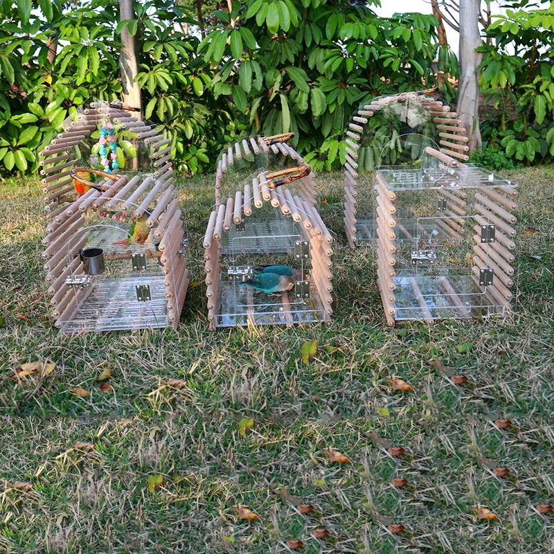 Outdoor Acrylic Cage Luxury Little Birds Carrier Cover Parkiet Pigeon Budgie Bird Houses Portable Vogelkooi Bird Accessories
Outdoor Acrylic Cage Luxury Little Birds Carrier Cover Parkiet Pigeon Budgie Bird Houses Portable Vogelkooi Bird Accessories