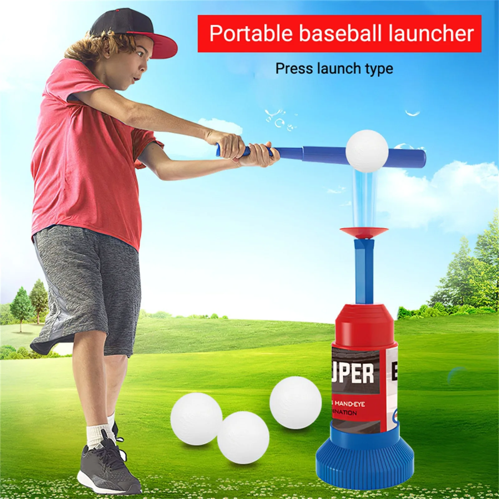 Kids Tee Ball Set T Balls With Automatic Baseball Launcher Baseball Training Toy For Boys Girls Tball Set Gifts For Little Kids
Kids Tee Ball Set T Balls With Automatic Baseball Launcher Baseball Training Toy For Boys Girls Tball Set Gifts For Little Kids