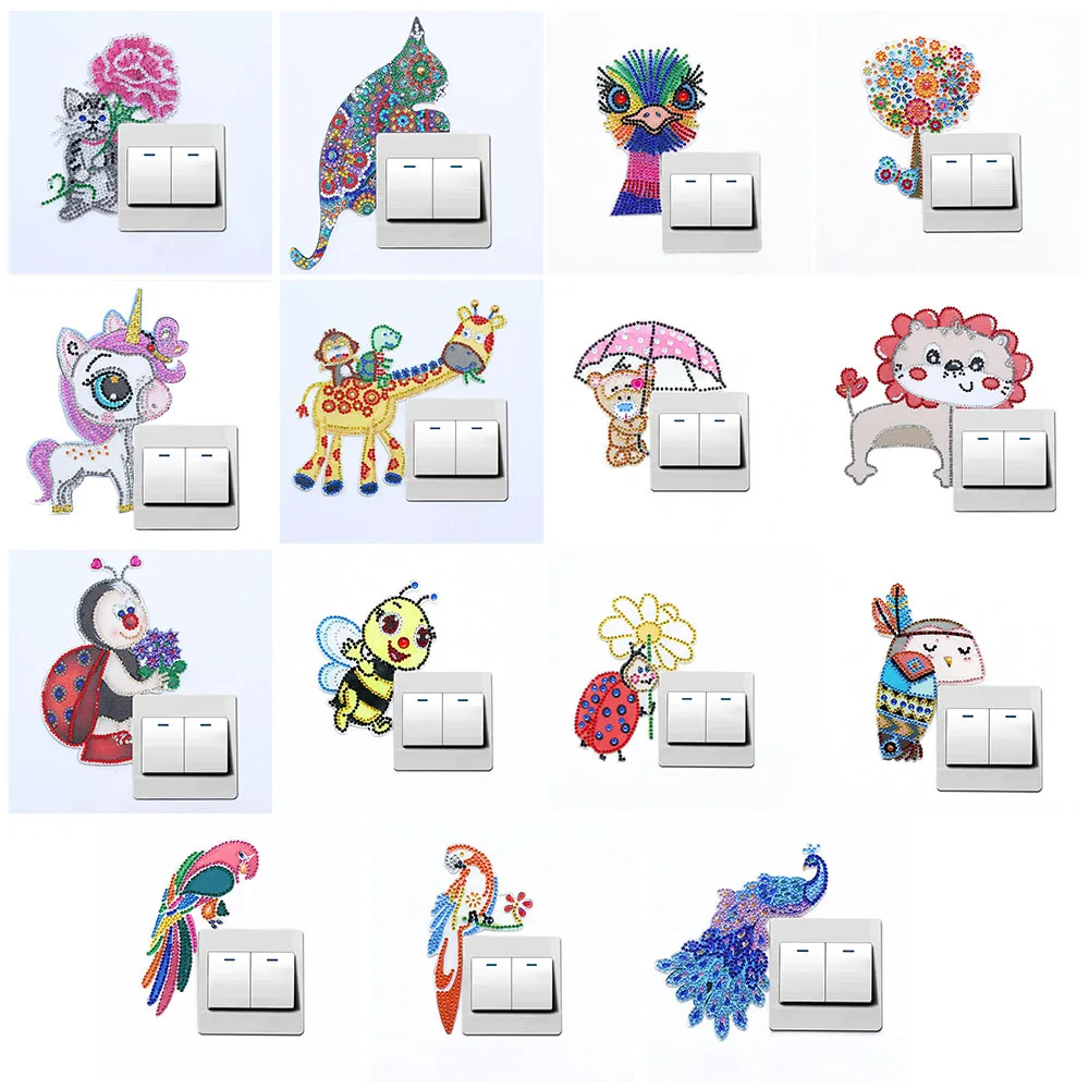DIY Diamond Painting Luminous Switch Wall Switch Sticker Giraffe Pattern Diamond Bedroom Decoration 5D Diamond Craft
DIY Diamond Painting Luminous Switch Wall Switch Sticker Giraffe Pattern Diamond Bedroom Decoration 5D Diamond Craft
