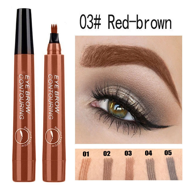 Tattoo Wild Eyebrow 3D Liquid Ink 4 Fork Pencil Waterproof Brow Eyes Makeup Female Cosmetics 5 Natural Color Available Maquiagem
Tattoo Wild Eyebrow 3D Liquid Ink 4 Fork Pencil Waterproof Brow Eyes Makeup Female Cosmetics 5 Natural Color Available Maquiagem