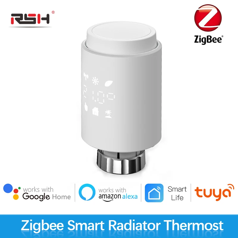 Tuya ZigBee Thermostatic Radiator Programmable Thermostatic Radiator Valve Temperature Controller Intelligent Alexa Google Home
Tuya ZigBee Thermostatic Radiator Programmable Thermostatic Radiator Valve Temperature Controller Intelligent Alexa Google Home