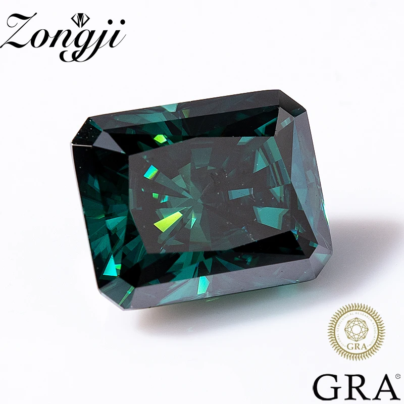 ZONGJI Green Color Radiant Cut Moissanite Loose Gemstones 0.5ct~8ct Excellent Cut with GRA Pass Diamond Tester Jewelry Material
ZONGJI Green Color Radiant Cut Moissanite Loose Gemstones 0.5ct~8ct Excellent Cut with GRA Pass Diamond Tester Jewelry Material