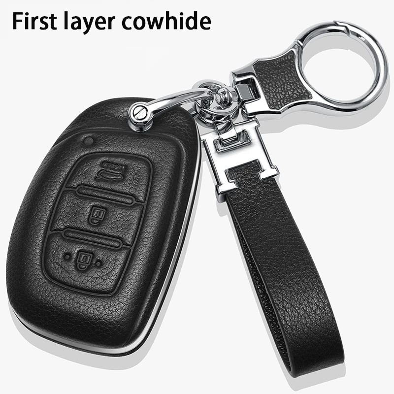 Leather Car Key Cover Case for Hyundai Ix35 IX45 IX25 I10 I20 I30 HB20 Sonata Verna Solaris Santa Elantra Mistra Protectio
Leather Car Key Cover Case for Hyundai Ix35 IX45 IX25 I10 I20 I30 HB20 Sonata Verna Solaris Santa Elantra Mistra Protectio
