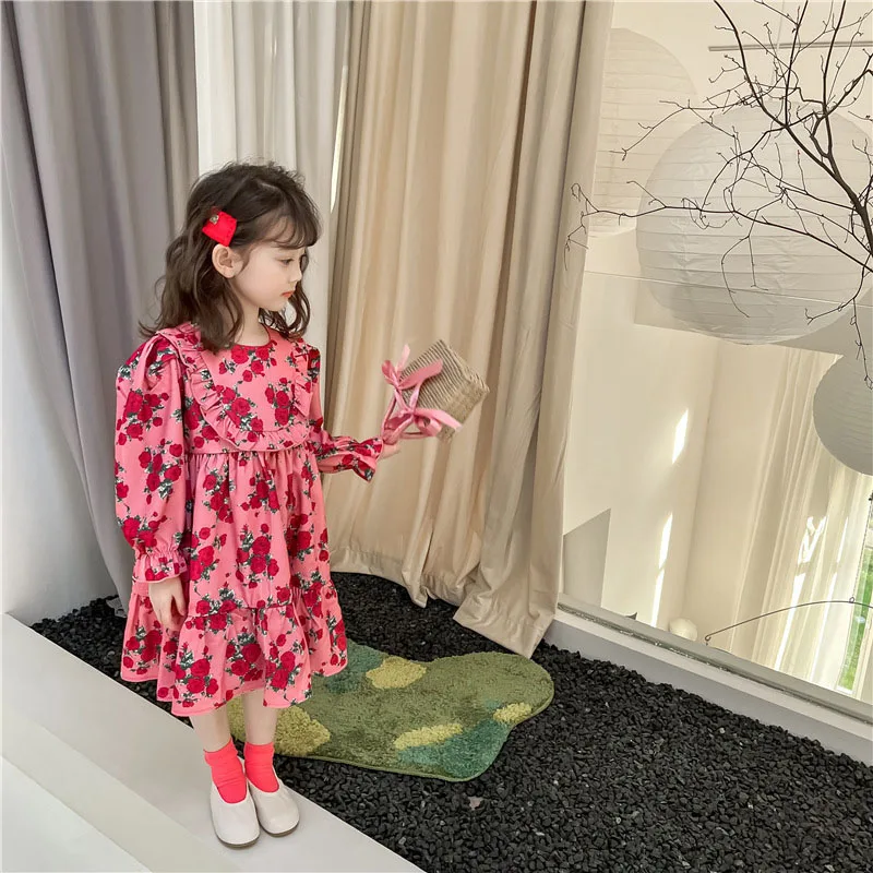 2022 Spring New Kids Clothes Floral Girls Dress Long Sleeve Girl One Piece Korean Casual Children Outfits
2022 Spring New Kids Clothes Floral Girls Dress Long Sleeve Girl One Piece Korean Casual Children Outfits