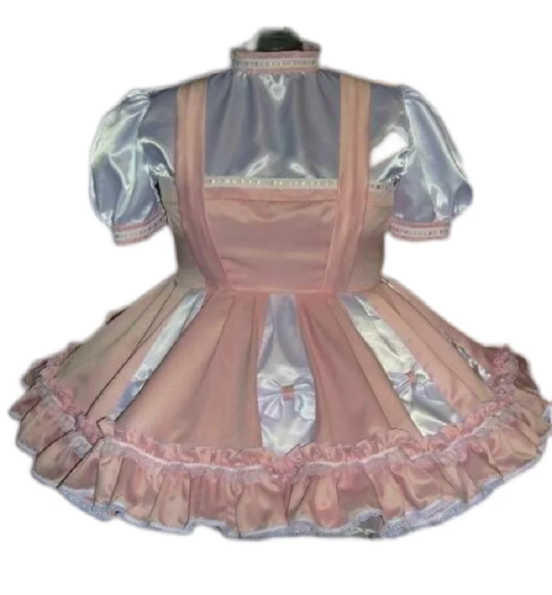 French Pink Lolita Girl Sissy Satin Bubble Sleeve Fluffy Dress Cosplay Dress Maid Custom
French Pink Lolita Girl Sissy Satin Bubble Sleeve Fluffy Dress Cosplay Dress Maid Custom