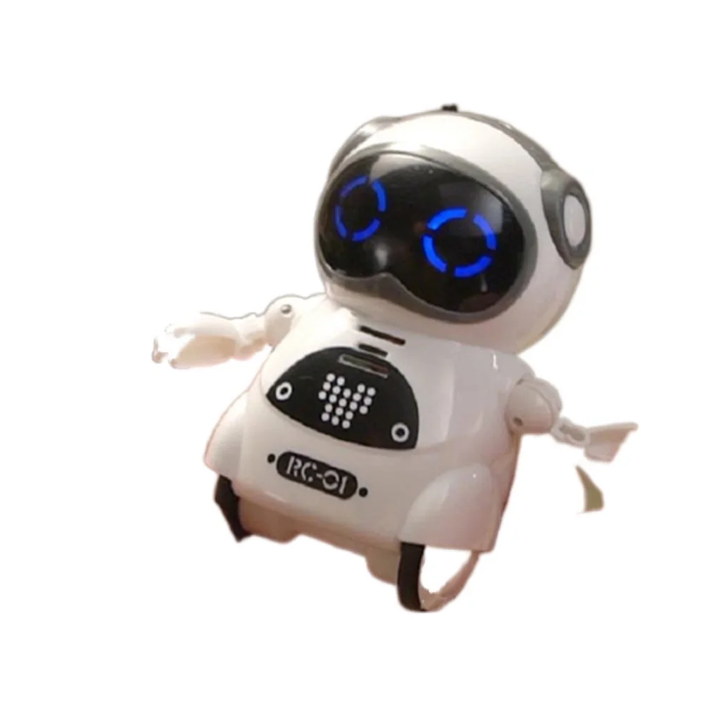 YK Intelligent Mini Pocket Robot Walk Music Dance Light Voice Recognition Conversation Repeat Smart Kids Toy Interactive
YK Intelligent Mini Pocket Robot Walk Music Dance Light Voice Recognition Conversation Repeat Smart Kids Toy Interactive