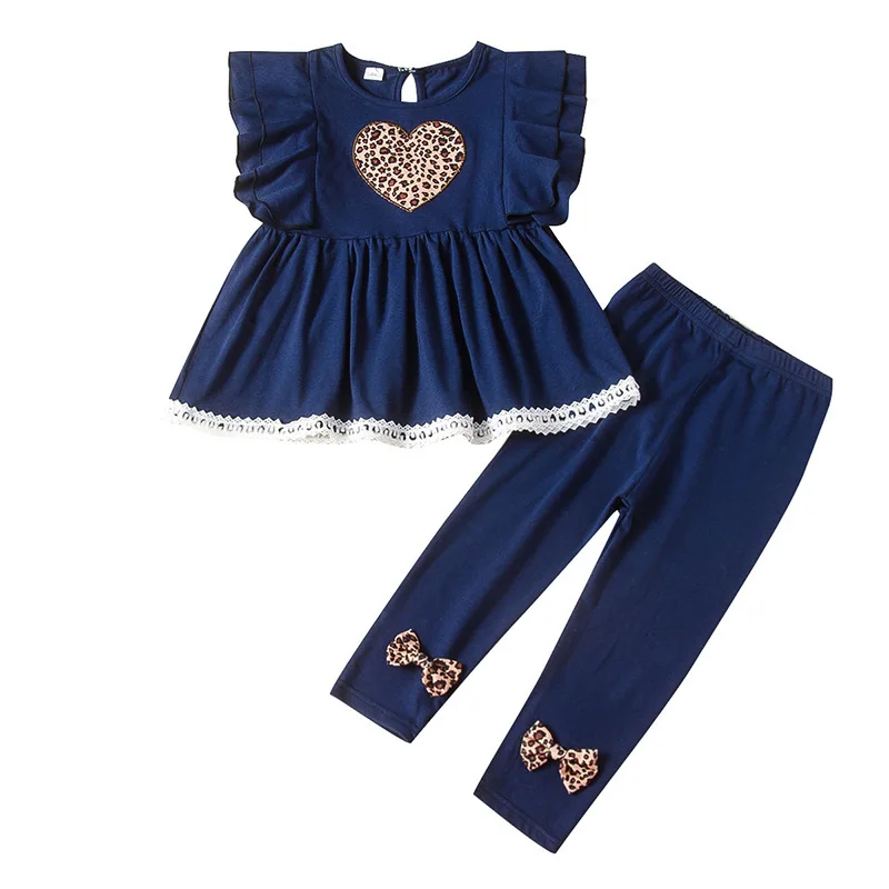 Children's Suit Girls' Clothing Tibetan Blue Leopard Print T-shirt Two-piece Set Girls Boutique Outfits Toddler Girl Clothes
Children's Suit Girls' Clothing Tibetan Blue Leopard Print T-shirt Two-piece Set Girls Boutique Outfits Toddler Girl Clothes