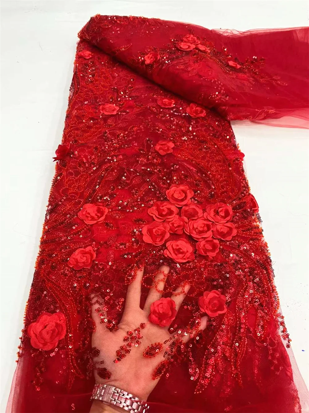 Ulifelace High Quality French Mesh Embroidery 3D Chiffon Flower Appliques Hand Beaded African Tulle Net inspired Fabric F4051
Ulifelace High Quality French Mesh Embroidery 3D Chiffon Flower Appliques Hand Beaded African Tulle Net inspired Fabric F4051