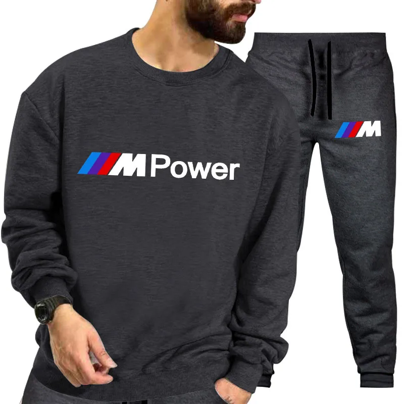 Spring Autumn High Quality Cotton Men's Long Sleeve T-Shirt BMW car logo Men's Pullover + Sweatpants casual sports Men's set
Spring Autumn High Quality Cotton Men's Long Sleeve T-Shirt BMW car logo Men's Pullover + Sweatpants casual sports Men's set