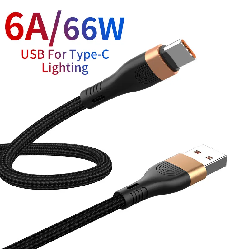 6A USB Type c Cable For Huawei mate 40 P40 p30 pro Honor Fast Charging Cable 2M For Xiaomi Redmi Note 7 8 Pro 66W Type-c Cable
6A USB Type c Cable For Huawei mate 40 P40 p30 pro Honor Fast Charging Cable 2M For Xiaomi Redmi Note 7 8 Pro 66W Type-c Cable