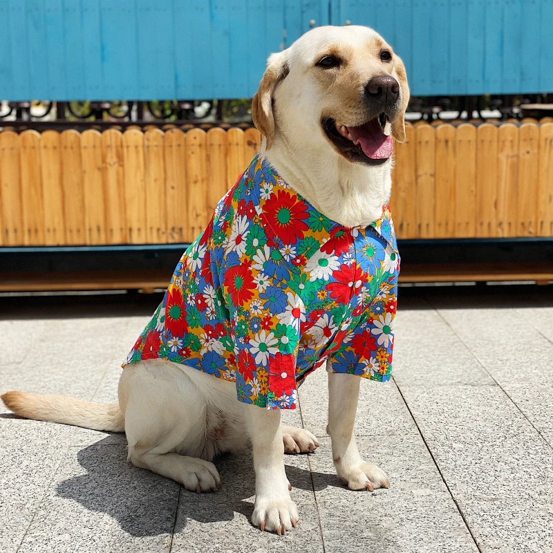 Big Dog Clothes Summer Large Dog Shirt Corgi Garment Samoyed Husky Labrador Golden Retriever Pet Costume Apparel Dogs Products
Big Dog Clothes Summer Large Dog Shirt Corgi Garment Samoyed Husky Labrador Golden Retriever Pet Costume Apparel Dogs Products