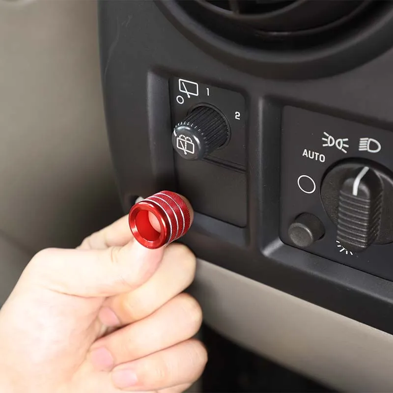For Hummer H2 2003-2007 headlight height adjustment rear wiper switch knob ring aluminum alloy interior modification accessories
For Hummer H2 2003-2007 headlight height adjustment rear wiper switch knob ring aluminum alloy interior modification accessories