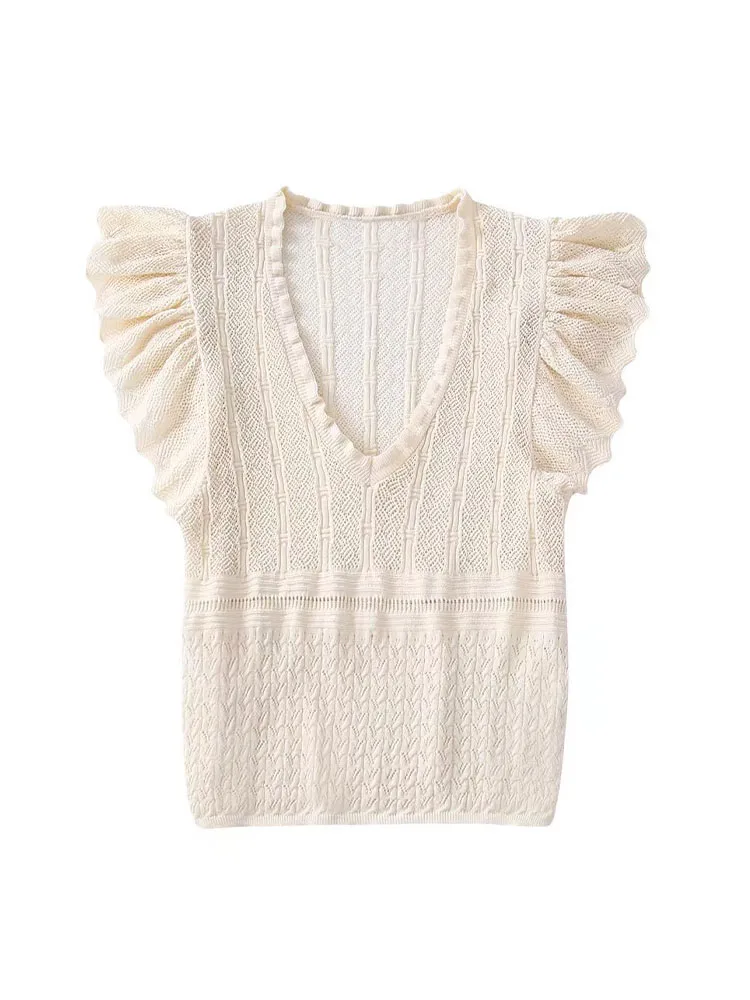 Женский трикотажный топ PB & ZA, жаккардовая сетчатая майка с ламинированным декоративным рукавом, 6771102
Женский трикотажный топ PB & ZA, жаккардовая сетчатая майка с ламинированным декоративным рукавом, 6771102