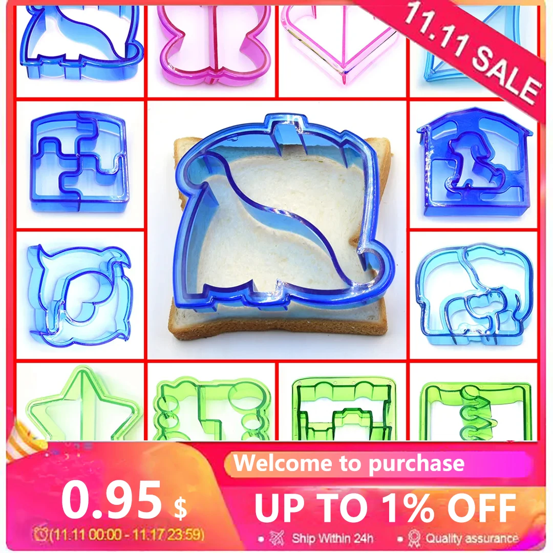 Plastics Sandwich Cutters Mould Food Toast Bread Mold Cute Baking Children Set Interesting Kitchen Accessories for Kids
Plastics Sandwich Cutters Mould Food Toast Bread Mold Cute Baking Children Set Interesting Kitchen Accessories for Kids