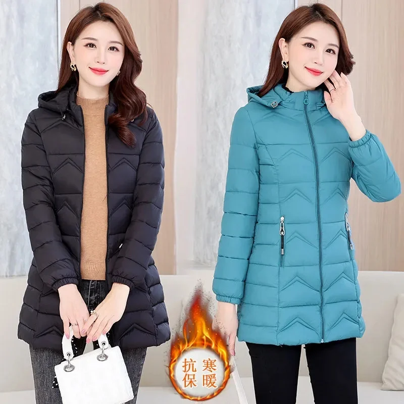 2022 New Women's Jacket Parka Down Cotton Parkas Winter Jacket Hooded Parkas Overcoat Thick Slim Casual Long Coat Outerwear
2022 New Women's Jacket Parka Down Cotton Parkas Winter Jacket Hooded Parkas Overcoat Thick Slim Casual Long Coat Outerwear