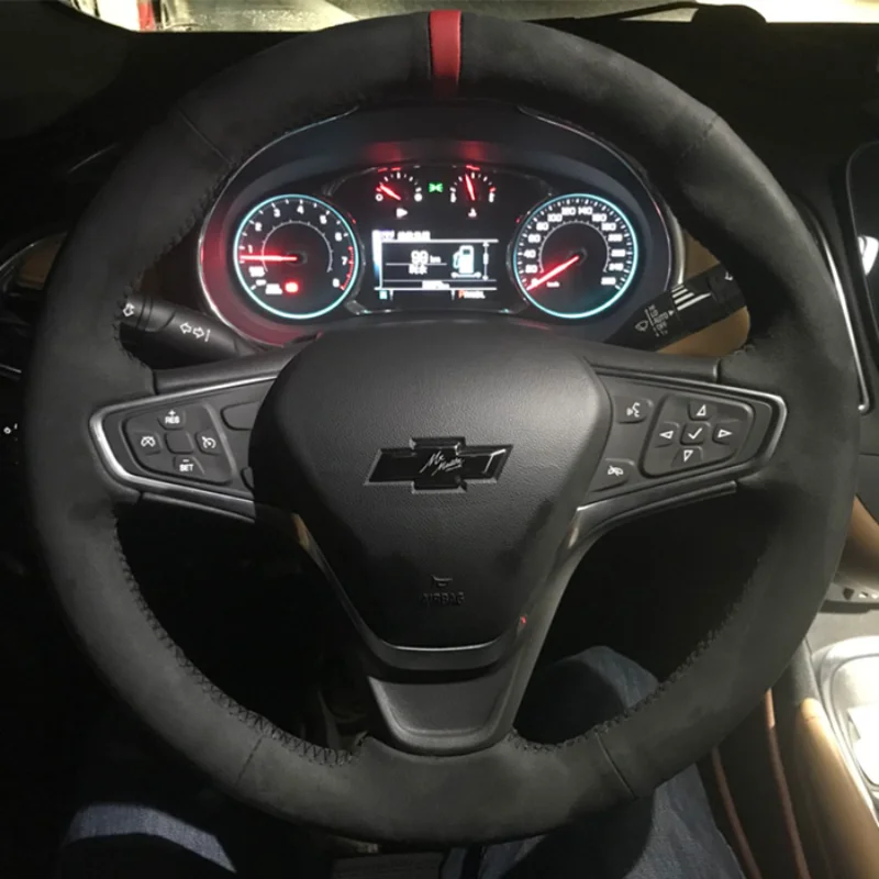 Customized suede hand sewn steering wheel cover For Chevrolet CRUZE Equinox MALIBU car interior
Customized suede hand sewn steering wheel cover For Chevrolet CRUZE Equinox MALIBU car interior