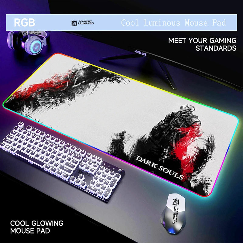 RGB Mousepad Gamer Mouse Pad With Dark Souls Computer Accessories Mause Mat Pc Backlit Keyboard Xxl Anime Mats Gaming Large Rug
RGB Mousepad Gamer Mouse Pad With Dark Souls Computer Accessories Mause Mat Pc Backlit Keyboard Xxl Anime Mats Gaming Large Rug