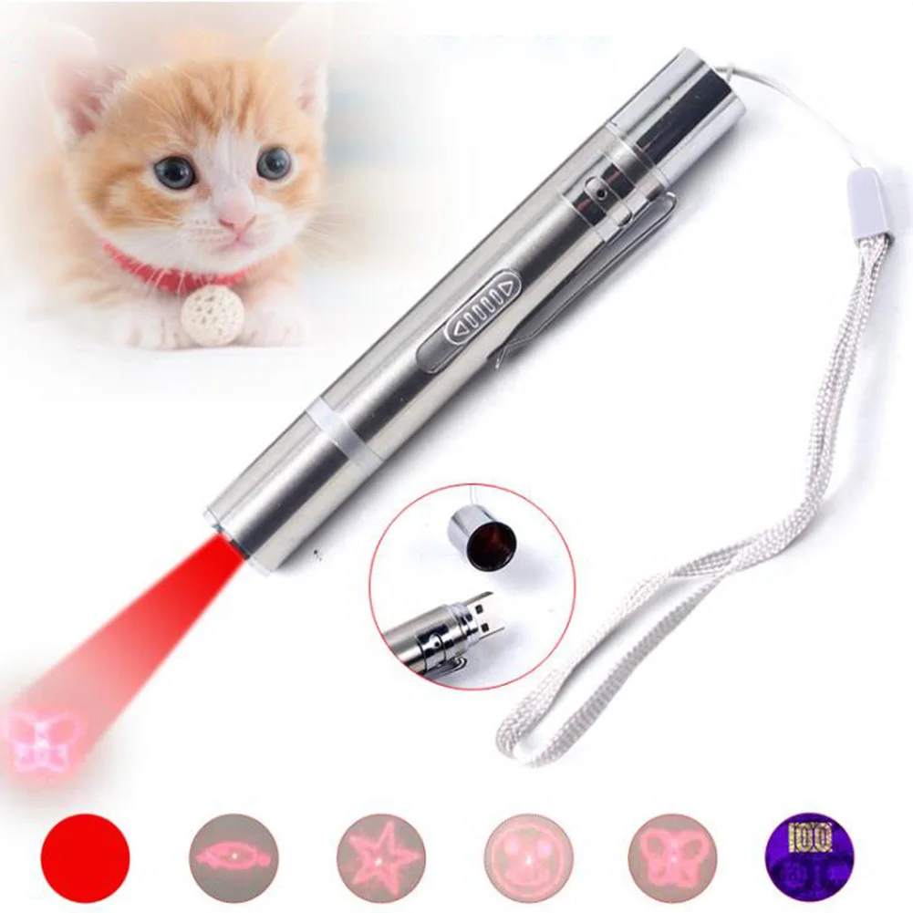 Mini Toy Interactive Cat Dog Indoor Flashlight Pet Charging Multi-pattern Pointer Laser Powerful Pen Multiple USB Rechargeable
Mini Toy Interactive Cat Dog Indoor Flashlight Pet Charging Multi-pattern Pointer Laser Powerful Pen Multiple USB Rechargeable