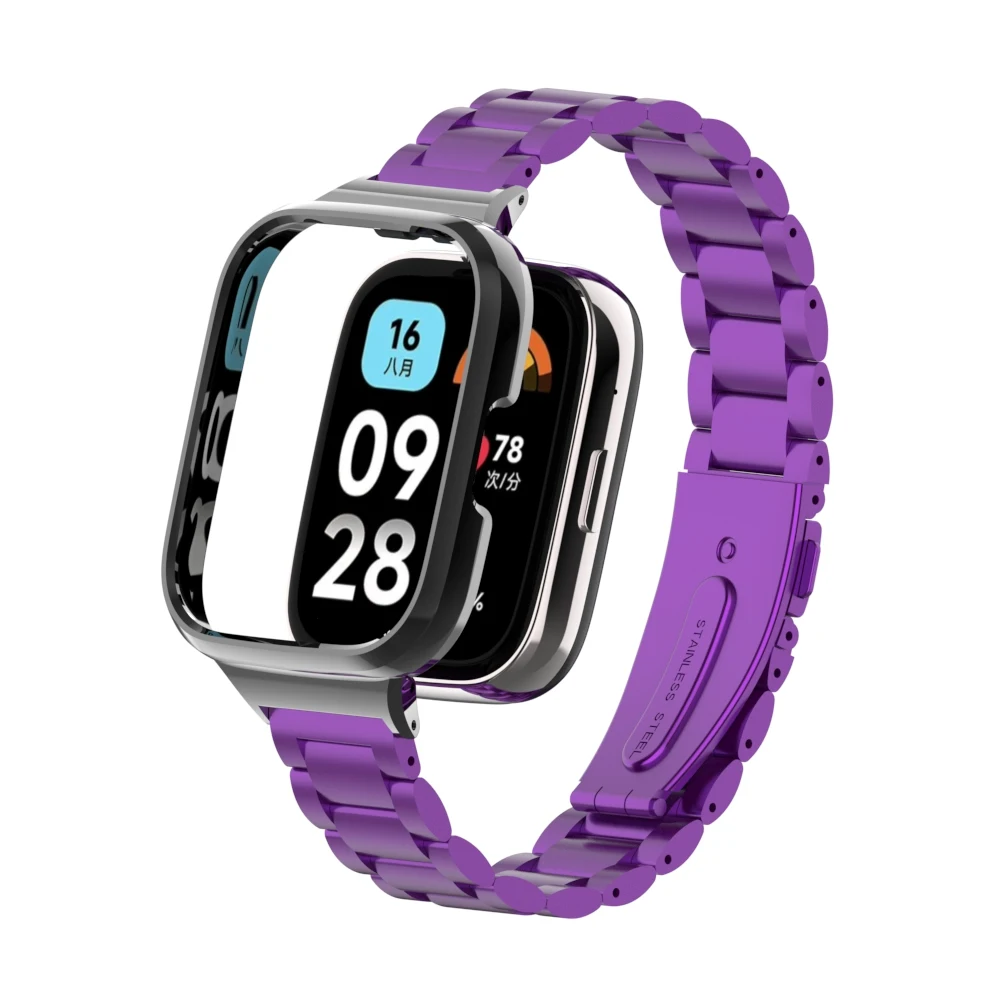 Ремешок из нержавеющей стали для Redmi Watch 3 Active/Youth сменный металлический браслет