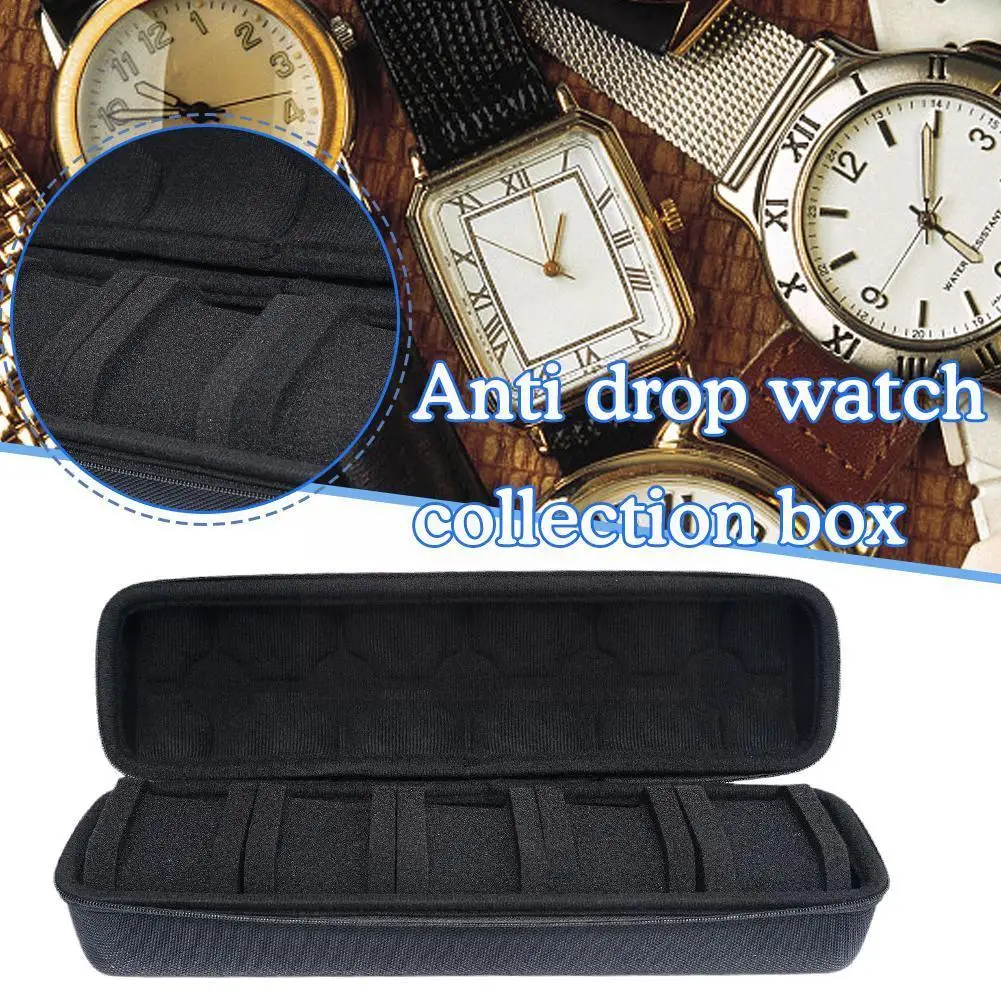 1Pc Travel Watch Case Collector 5 Slot Watch Box Anti Box Drop Case Organizer Waterproof Watch Black Storage Display Collec O2T2
1Pc Travel Watch Case Collector 5 Slot Watch Box Anti Box Drop Case Organizer Waterproof Watch Black Storage Display Collec O2T2