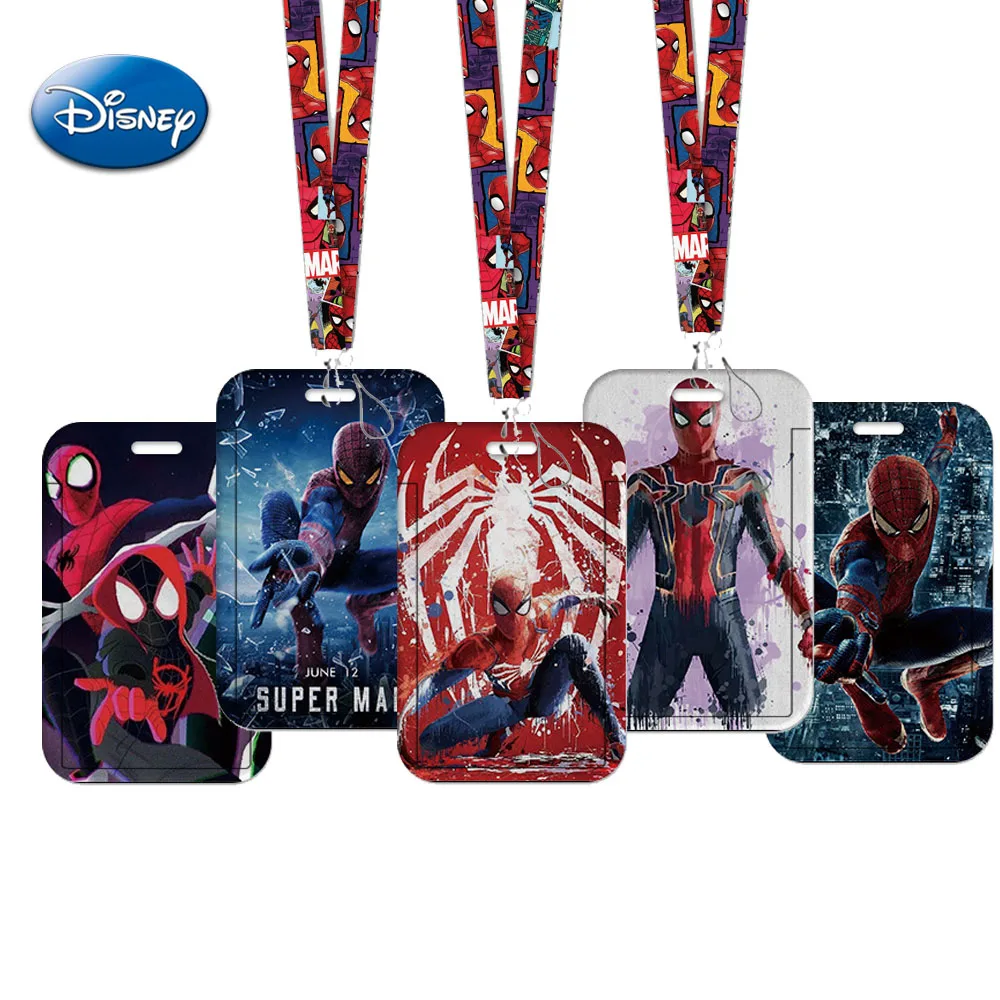 Disney Anime Figure Spiderman Card Cover Case Student Campus Card Cartoon Hanging Bag Card Holder Lanyard ID Card Kids Toy Gifts
Disney Anime Figure Spiderman Card Cover Case Student Campus Card Cartoon Hanging Bag Card Holder Lanyard ID Card Kids Toy Gifts