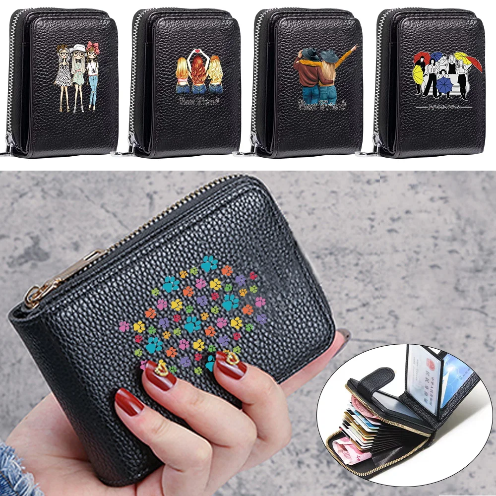 Women's Short Wallet Card Holder PU Leather Purse Ladies Waterproof Money Bag Friends Pattern ID Credit Coin Storage Bags Clutch
Women's Short Wallet Card Holder PU Leather Purse Ladies Waterproof Money Bag Friends Pattern ID Credit Coin Storage Bags Clutch