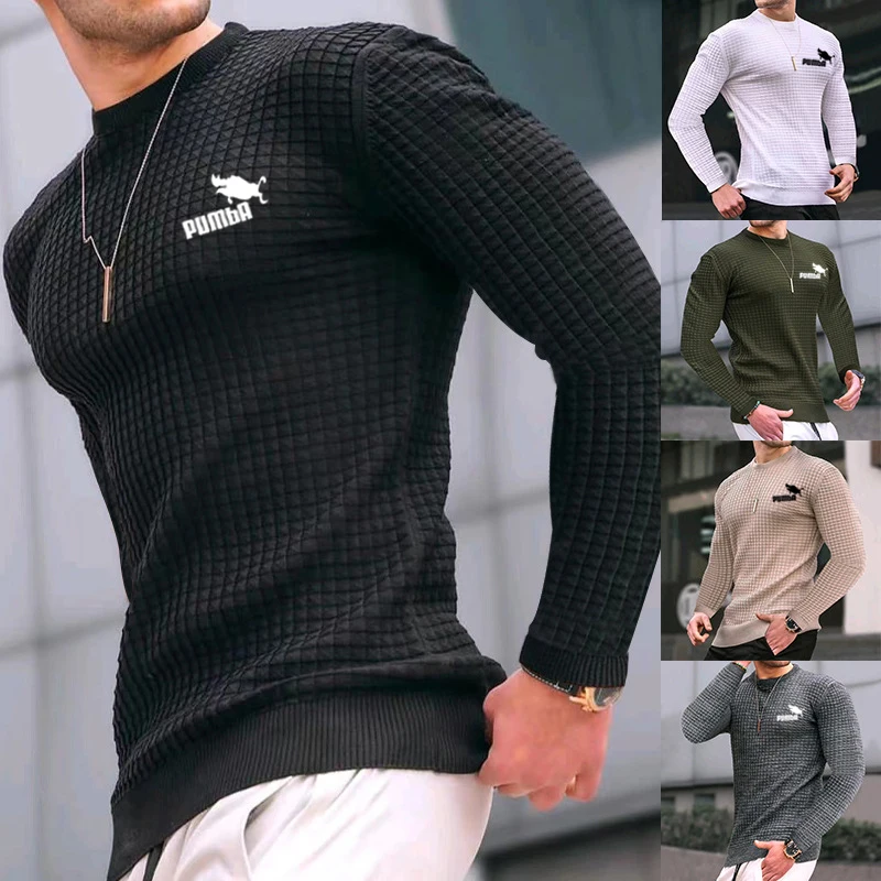 Men's Spring and Autumn Waffle Round Neck Fashion Loose Pullover Knitted Long Sleeve Cotton Casual Simple Top
Men's Spring and Autumn Waffle Round Neck Fashion Loose Pullover Knitted Long Sleeve Cotton Casual Simple Top