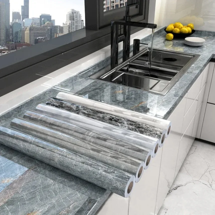 Kitchen Marble Self Adhesive Wallpaper Mould-Proof Contact Paper PVC Waterproof Oil-proof Wall Stickers Countertop Home Decor
Kitchen Marble Self Adhesive Wallpaper Mould-Proof Contact Paper PVC Waterproof Oil-proof Wall Stickers Countertop Home Decor