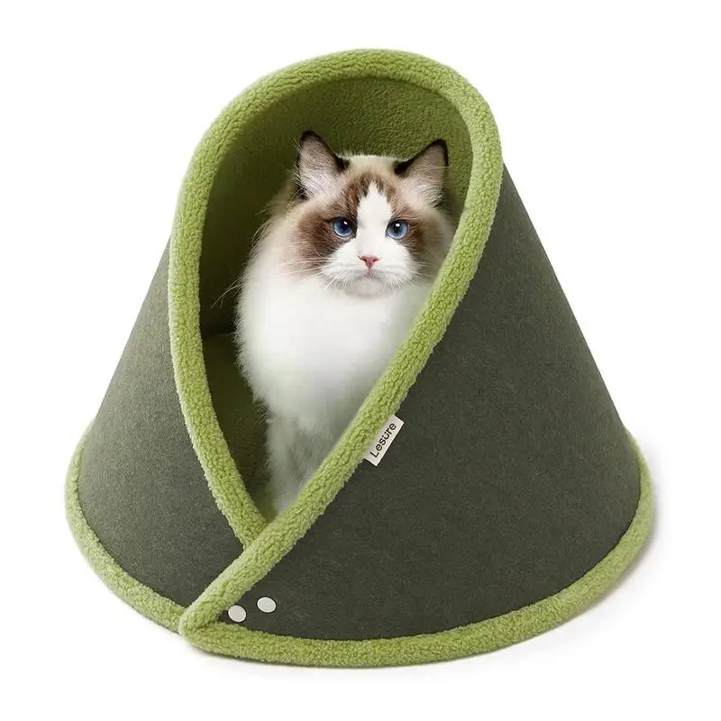 Cat Bed Soft Felt House Cats Sleeping Bag Nest Detachable Breathable Semi Enclosed Pet Cave Washable Cat Basket Pet Supplies
Cat Bed Soft Felt House Cats Sleeping Bag Nest Detachable Breathable Semi Enclosed Pet Cave Washable Cat Basket Pet Supplies